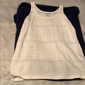 Mossimo white lace tank top